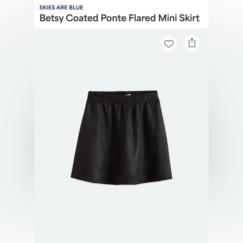 Skies Are Blue Black Women's Mini Skirt